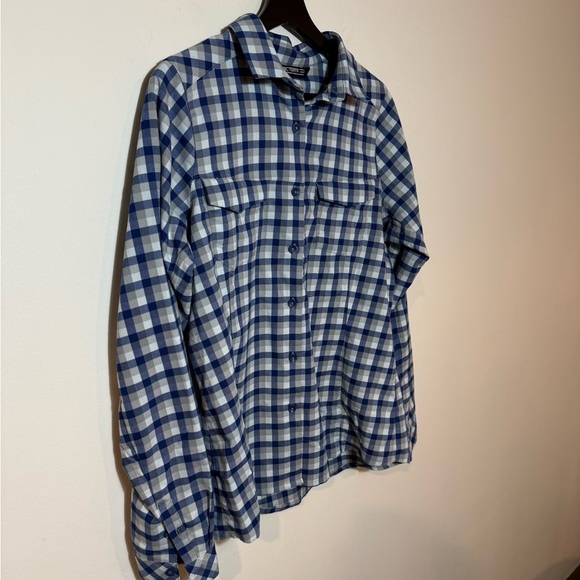 Arcteryx addison blue plaid button down long sleeve shirt size Large - Picture 3 of 10
